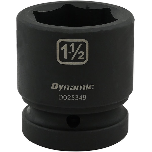 1" Drive Standard Socket, Black Phosphate, Tools 1-1/2" X 1" Drive, 6 Point Standard Length